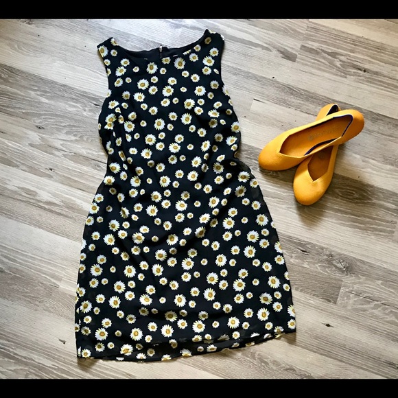 love, Fire Dresses & Skirts - ⬇️⚡️Women’s Sleeveless Dress in Black & Daisies